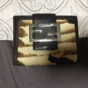 FENDI Fur Trifold Wallet